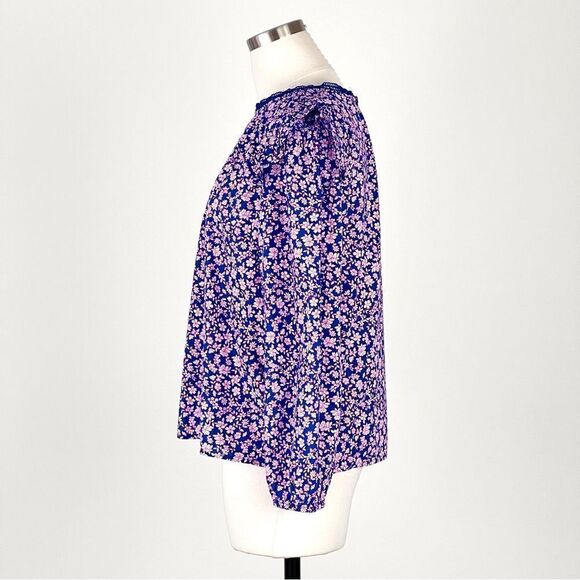 J. Crew Long-Sleeve Ruffle-Shoulder Top Size M - Picture 6 of 13